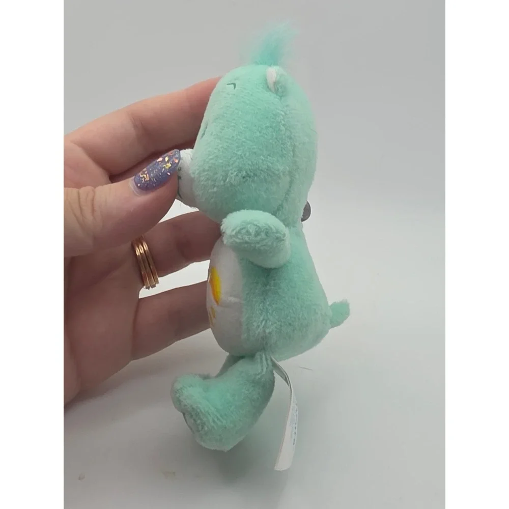 Care Bears Wish Bear 6in Mint Green Excellent 2004 Play Along Plush Toy